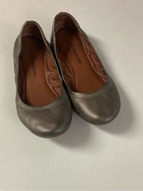 Lucky Brand Emmie Pewter Metallic Flats